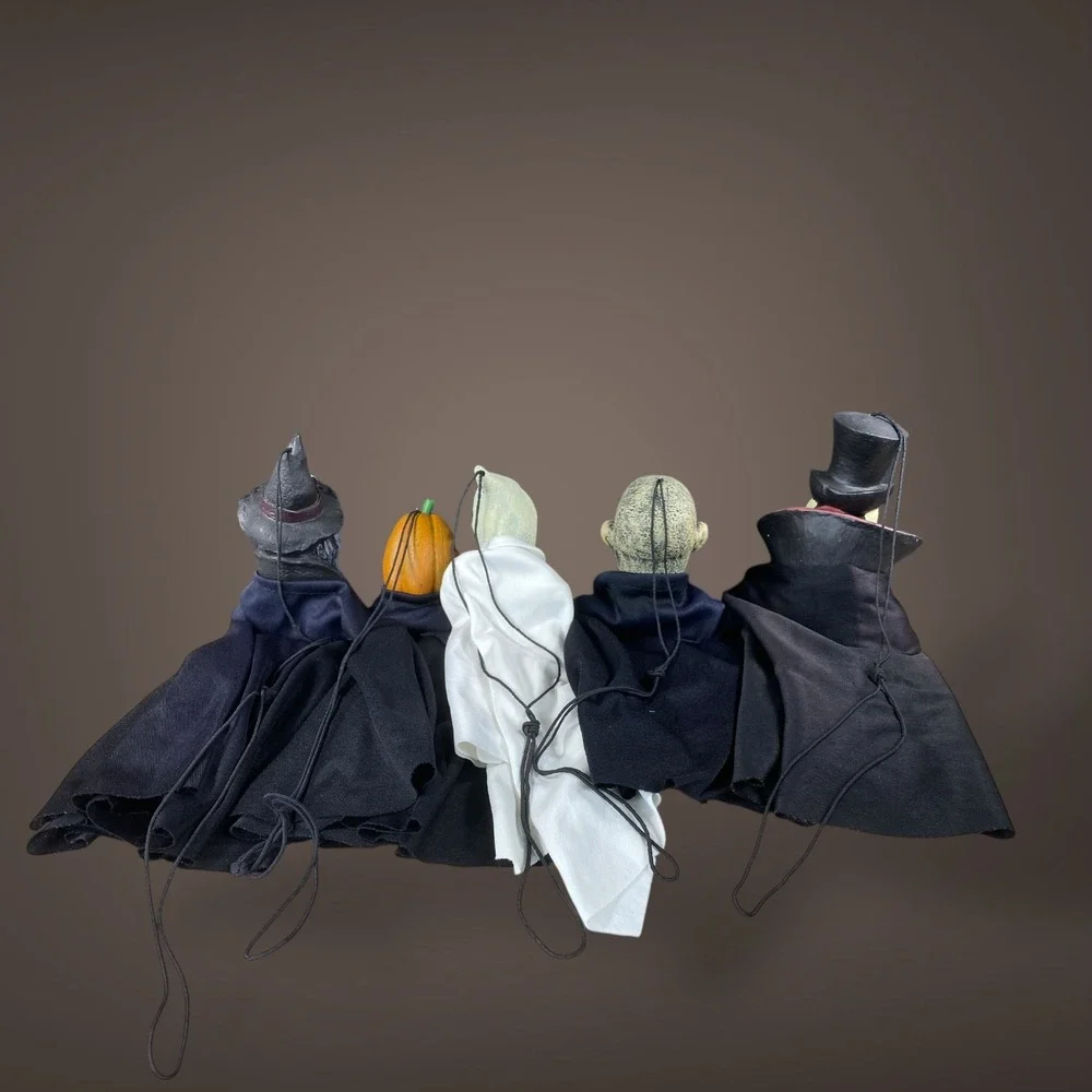 Paper‎ Magic Hanging Halloween Figures Early 2000s Set of 5 Characters